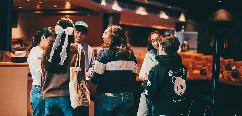 Small groups gathering for Bible study and fellowship at The Hills Church